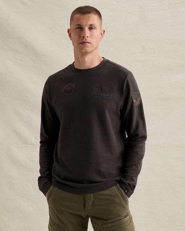 T-shirt à manches longues avec motifs – Brown – T-shirts | PME LEGEND