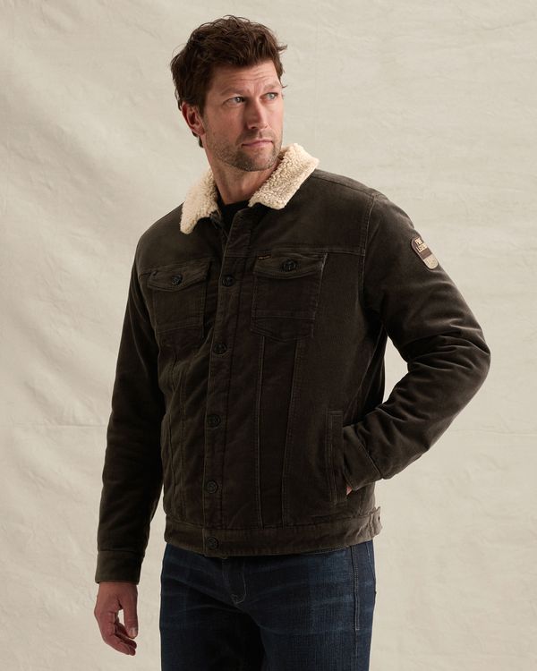 Trucker jacket in corduroy – Brown – New in | PME LEGEND