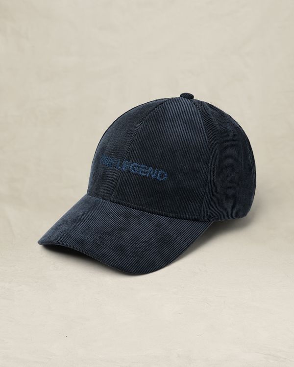 Kappe aus Cord mit Logo – Black Indigo – Caps | PME LEGEND
