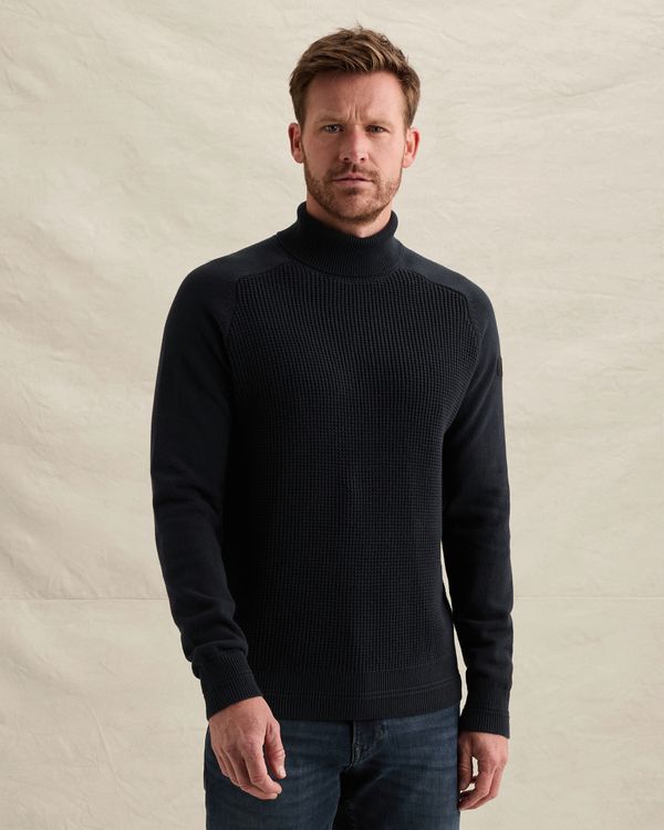Coltrui met structuur – Black Indigo – Truien | PME LEGEND
