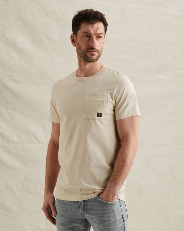 T-shirt with artwork on the chest pocket – Castle Wall – T-shirts | PME LEGEND