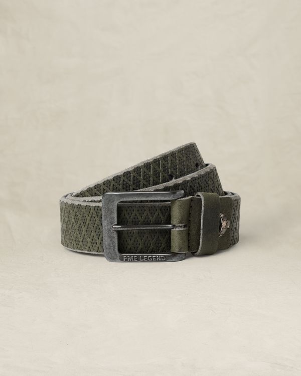 Leather belt with embossed pattern – Weeping Willow – Belts | PME LEGEND