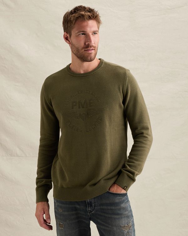 Pullover mit Rundhalsausschnitt und Artwork – Weeping Willow – Pullover | PME LEGEND