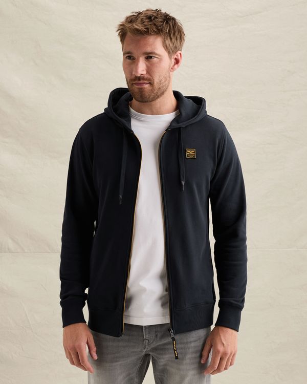 Zip-up-Hoodie mit Seitentaschen – Black Indigo – Hemdjacken | PME LEGEND