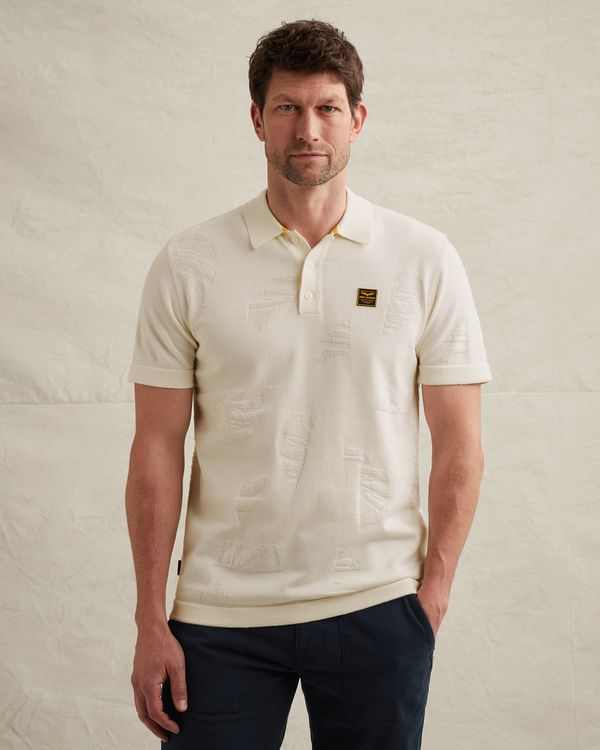Polo shirt with allover print – Snow White – Polo shirts | PME LEGEND