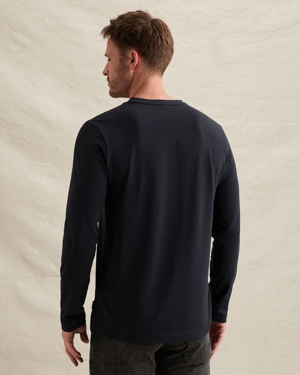 T-shirt  with long sleeves and artwork – Black Indigo – T-shirts | PME LEGEND