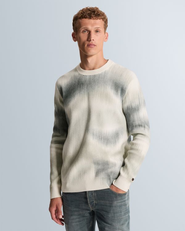 Pullover with allover print and texture – Castle Wall – Pullovers | CAST IRON