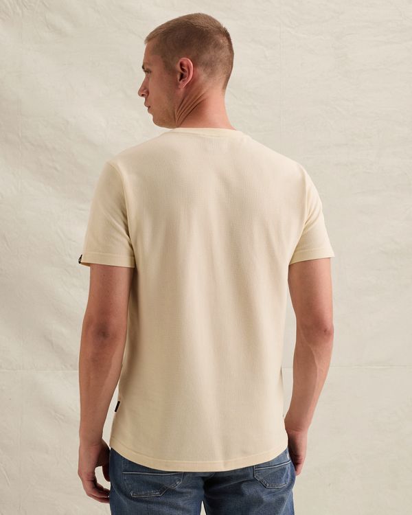 T-shirt with small artwork and waffle texture – Castle Wall – T-shirts | PME LEGEND