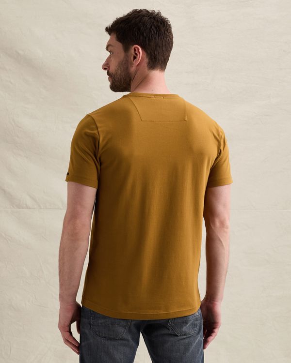 American Classic T-shirt in cotton with stretch – Brown – T-shirts | PME LEGEND