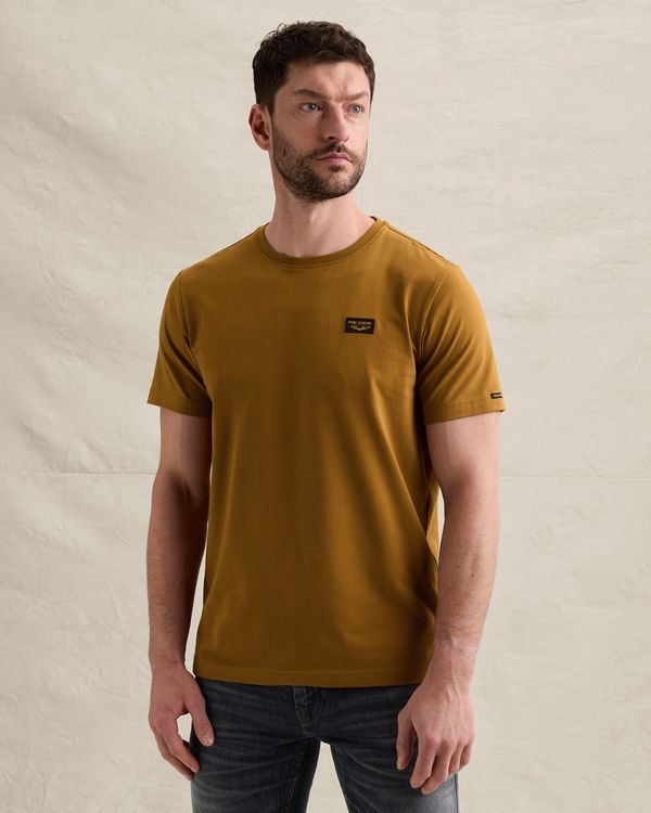 American Classic T-shirt in cotton with stretch – Brown – T-shirts | PME LEGEND