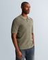 Polo van katoen/modal met allover structuur – Coriander – Polo's | CAST IRON