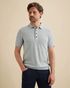 Polo shirt in cotton/modal with stripe pattern – Black Indigo – Polo shirts | VANGUARD