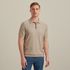 Polo met gebreid ruitpatroon – Coriander – Polo's | VANGUARD