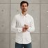 Overhemd van twill jersey – Snow White – Smart casual overhemden | CAST IRON