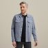 Shirt jacket van katoen/modal – Black Indigo – Casual overhemden | VANGUARD