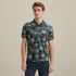 Polo met allover print – Grey Comfort Denim – Polo's | VANGUARD