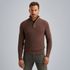 Pullover with half-zipper – Brown – Pullovers | PME LEGEND