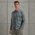 Shirt jacket met ritssluiting – Grey Comfort Denim – Overshirts | CAST IRON