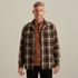 Shirt jacket with check pattern – Brown – Shirts | VANGUARD