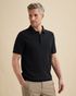 Polo shirt in cotton/modal with mouliné effect – Black Indigo – Polo shirts | VANGUARD
