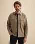 Shirt jacket with texture and garment-dye wash – Coriander – Shirt jackets | VANGUARD