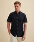 Elevated Knit shirt with short sleeves – Black Indigo – Casual shirts | VANGUARD