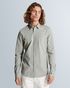 Shirt in twill jersey with allover texture – Grey Comfort Denim – Smart casual overhemden | CAST IRON
