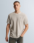 T-shirt with stripe texture – Grey Comfort Denim – T-shirts | CAST IRON