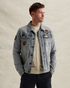 Denim jacket met badges – Black Indigo – Zomerjassen | PME LEGEND