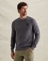 Pullover with garment-dye wash and ribbed collar – Grey Comfort Denim – Pullovers | PME LEGEND