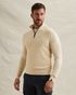 Pullover in cotton/modal with half-zip – Castle Wall – Pullovers | PME LEGEND