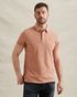 Poloshirt aus Piqué mit Garment-Dye-Waschung – Mellow Rose – Poloshirts | PME LEGEND