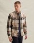 Shirt with check pattern and badge – Pumpkin Spice – Casual shirts | PME LEGEND