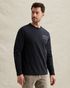 T-shirt met print en lange mouwen – Black Indigo – T-shirts | PME LEGEND