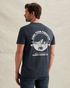 T-shirt with a garment-dye wash and artwork – Black Indigo – T-shirts | PME LEGEND