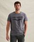 T-shirt with logo – Grey Comfort Denim – T-shirts | PME LEGEND