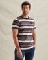 T-shirt with multicolor stripe pattern – Burnshed Lilac – T-shirts | PME LEGEND