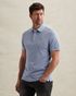 Polo shirt with garment-dye wash in piqué – Black Indigo – Polo shirts | PME LEGEND