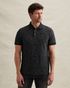 Polo shirt in fine piqué with allover print – Black Indigo – Polo shirts | PME LEGEND