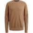 Pullover in cotton/modal with ribbed collar – Pumpkin Spice – Pullovers | PME LEGEND