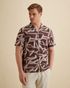 Shirt with short sleeves and open collar – Russet Brown – Casual shirts | VANGUARD