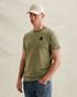 T-shirt in a cotton blend with garment-dye wash – Weeping Willow – T-shirts | PME LEGEND