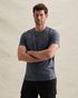 T-shirt with allover jacquard pattern – Black Indigo – T-shirts | PME LEGEND