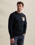 Sweatshirt in 100% cotton with crewneck – Black Indigo – Sweatshirts | PME LEGEND