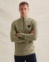 Pullover mit halbem Reißverschluss und Streifenmuster – Weeping Willow – Pullover | PME LEGEND
