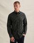 Hemd mit Allover-Print und gesticktem Logo – Black Indigo – Business-Hemden | PME LEGEND