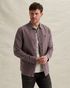 Hemd aus Baumwolle/Leinen mit Garment-Dye-Waschung – Burnshed Lilac – Casual-Hemden | PME LEGEND