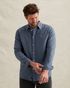 Hemd aus Baumwolle/Leinen mit Garment-Dye-Waschung – Black Indigo – Casual-Hemden | PME LEGEND