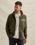 Sweat jacket with garment-dye wash and zipper closure – Weeping Willow – Sweatshirts | PME LEGEND