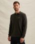 Knitted polo shirt with long sleeves and badge – Weeping Willow – Polo shirts | PME LEGEND